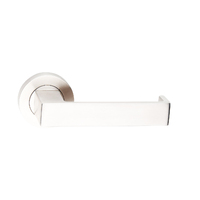 Dormakaba Coastal Passage Door Lever Handle on Round Rose 53mm Polished Stainless Steel 4300/101PSS