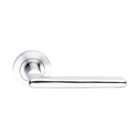 Dormakaba Urban Door Lever Handle on Round Rose Polished Stainless 4300/27TPSS