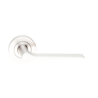 Dormakaba Coastal Door Lever Handle on Round Rose Polished Stainless 4300/34PSS