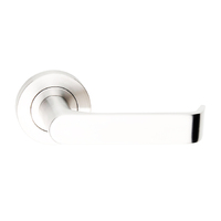 Dormakaba Coastal Passage Door Lever Handle on Round Rose 53mm Polished Stainless Steel 4300/37PSS