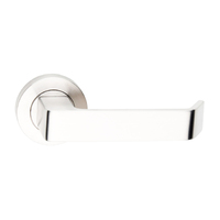 Dormakaba Coastal Passage Door Lever Handle on Round Rose 53mm Polished Stainless Steel 4300/39PSS