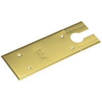 Dormakaba 7510V Cover Plate Only Suits BTS75 Satin Brass 308x105mm