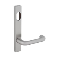 Dormakaba Door Handle Lever Narrow Stile Square End Plate Cylinder Hole Concealed Fix 6400/70SSS