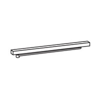 Dormakaba TS93 Slide Channel and Arm in Contur Design Satin Stainless Steel
