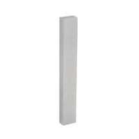 Dormakaba Narrow Exterior Square End Plate Plain Plate Only Satin Stainless Steel 6415SSS