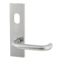 Dormakaba External Square End Plate with Cylinder Hole & 70 Lever Satin Stainless Steel 6600/70SSS