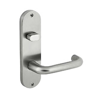 Dormakaba Door Handle Lever Round Plate Turnsnib Visible Fix Satin Stainless Steel 6703/70SSS