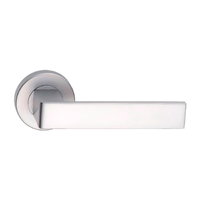 Dormakaba Vision Passage Door Lever Handle on Round Rose 53mm Satin Chrome 8300/10SX