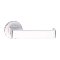 Dormakaba Vision Passage Door Lever Handle on Round Rose 53mm Polished Chrome 8300/12PC