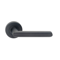 Dormakaba Vision Door Lever Handle on Round Rose Passage Black 8300/16BLK