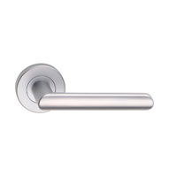 Dormakaba Vision Door Lever Handle on Round Rose Passage Satin Chrome 8300/16SX