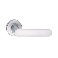Dormakaba Vision Passage Door Lever Handle on Round Rose 53mm Satin Chrome 8300/17SX