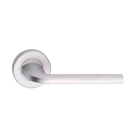 Dormakaba Vision Passage Door Lever Handle on Round Rose 53mm Satin Chrome 8300/1SX