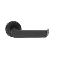 Dormakaba Vision Door Lever Handle on Round Rose Passage Black 8300/24BLK