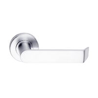 Dormakaba Vision Door Lever Handle on Round Rose Passage Polished Chrome 8300/24PC