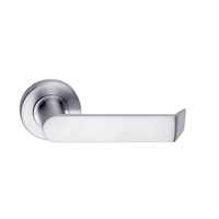 Dormakaba Vision Door Lever Handle on Round Rose Passage Satin Chrome 8300/24SX