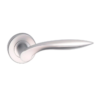 Dormakaba Vision Passage Door Lever Handle on Round Rose 53mm Polished Chrome 8300/6PC