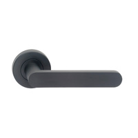 Dormakaba Vision Door Lever Handle on Round Rose Passage Black 8300/9BLK