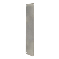 Dorma 375V Push Plate Visible Fix Satin Stainless Steel 300x75mm 9400001060001