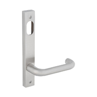 Dormakaba Door Lever On Narrow Style Square End Plate Cylinder Hole Visible Fix Satin Stainless Steel 6401/30G
