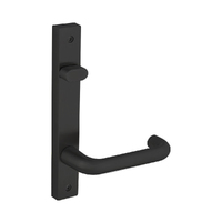 Dormakaba Narrow Style Square End Plate Visible Fix with Turnsnib and Lever TC6H PVD Black 6403/30G TC6H PVD BLK