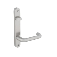 Dormakaba Door Lever on Interior Narrow Style Round End Plate Turnsnib Visible Fix Satin Stainless Steel 6503/30G