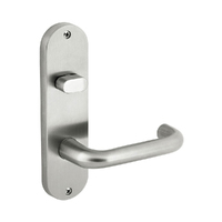 Dormakaba Furniture Round End Plate Door Lever with Turn Snib Satin Stainless Steel 6703/30G