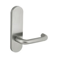 Dormakaba Furniture Round End Plain Plate Concealed Fix with Lever Satin Stainless Steel 6705/30G