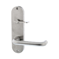 Dormakaba Internal Plate Disabled Turn Visible Fix and Lever Left Hand Satin Stainless Steel 6707/30GL