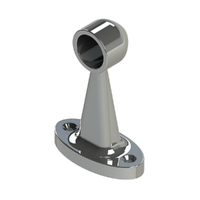 Emro Cupboard End Pillar Support Chrome  Available in 16mm and 25mm Sizes