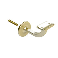 Restocking Soon: ETA End June - Emro Stair Hand Rail Bracket Extended Center 80mm Brushed Gold 443BGPP