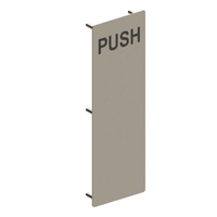 Emro C12223NH Push Plate - No Holes Satin Stainless Steel