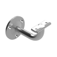Emro Extended Exposed Curved Top Bracket 80mm Extension Satin Stainless Steel SS444CTG316S