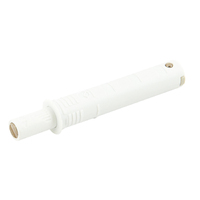 Hafele K-Push Door Catch Long Surface Mounted with Buffer White 356.12.016