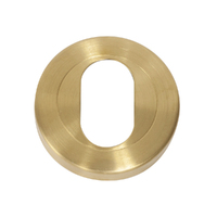 Hafele Startec Oval Cylinder Escutcheon 50mm Satin Brass 903.58.135