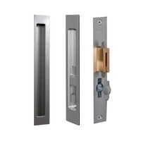 *Nonreturnable Item* Halliday & Baillie Sliding Door Set Flush Pull Snib/No Pull Outside 55mm Satin Chrome HB1493-SC (MTO 40)