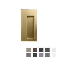 Halliday & Baillie Rectangular Plain Offset Flush Pull 250mm - Available in Various Finishes