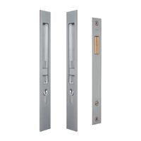Halliday & Baillie Sliding Door Lock Set with Keyhole Snib/Snib 55mm Satin Chrome HB630-SC