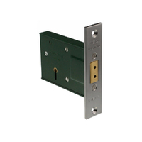 *WHILE SUPPLY LAST* Jacksons 5 Lever Mortice Deadbolt Lock with Cylinder Stainless Steel JM29SS