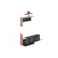 JNF Hydraulic Pivot Set for Rebated Wood Doors Titanium Chocolate IN.05.204.TCH