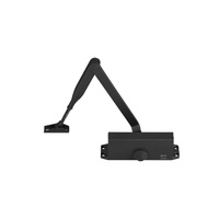 Freeline by JNF Hydraulic overhead door closer with standard arm BLACK RAL 9005 ML.21.550.B