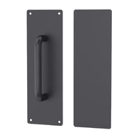 Pull and Push Plate Door Handle 300x100mm Matt Black G3500MBLK