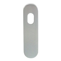 ***WHILE SUPPLY LAST***Kaba 100 Series Rounded Edge Plate w/ Cylinder Hole Satin Chrome Plate 104CSCP