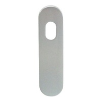 Kaba 100 Series Rounded Edge Plate w/ Cylinder Hole Satin Chrome Plate 104CSCP