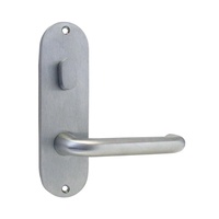 ***WSL Discontinued***Kaba Door Handle 100 Series Plate w/ Turn Lever Satin Chrome Plate 113V-25SCP 