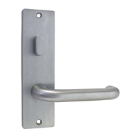 Kaba Door Handle 600 Series Plate w/ Turn & 25 Lever Satin Chrome Plate 613V25SCP