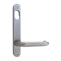 Kaba N100 Narrow Style Plate w/ Cylinder Hole Lever Satin Chrome Plate N101V25SCP