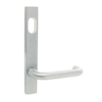 Kaba N601C25SCP Narrow Style Plate w/ Cylinder Hole Lever Satin Stainlees Steel