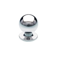 Kethy Glass Door Knob BR3525-PC Bulb Shower Bathroom Polished Chrome BTB Pair