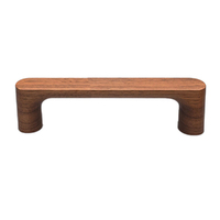 Restocking Soon: ETA End May - Kethy L7864 Pinta Cabinet Handle 128mm Walnut L7864128WN